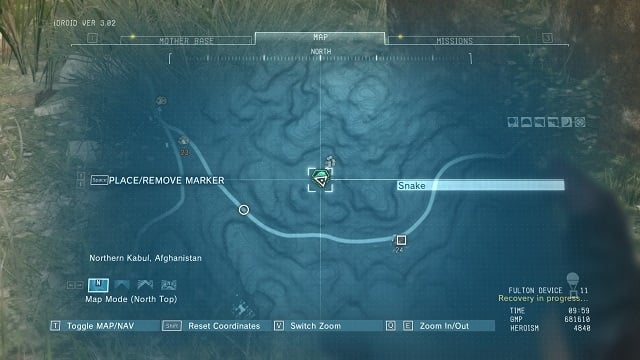 The location of the diamond - Rough Diamonds in Spugmay Keep (Afghanistan) - Rough Diamonds - Metal Gear Solid V: The Phantom Pain Game Guide & Walkthrough