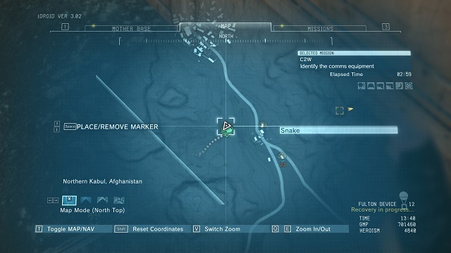 The location of the diamond - Rough Diamonds in Wialo Village (Afghanistan) - Rough Diamonds - Metal Gear Solid V: The Phantom Pain Game Guide & Walkthrough
