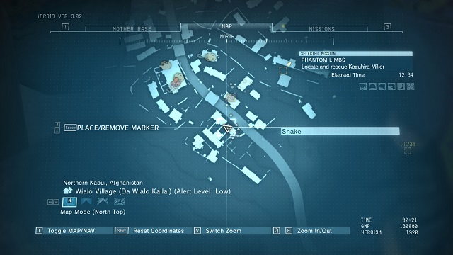 The location of the diamond - Rough Diamonds in Wialo Village (Afghanistan) - Rough Diamonds - Metal Gear Solid V: The Phantom Pain Game Guide & Walkthrough