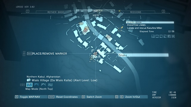 The location of the diamond - Rough Diamonds in Wialo Village (Afghanistan) - Rough Diamonds - Metal Gear Solid V: The Phantom Pain Game Guide & Walkthrough