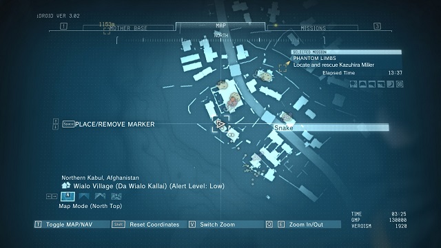 The location of the diamond - Rough Diamonds in Wialo Village (Afghanistan) - Rough Diamonds - Metal Gear Solid V: The Phantom Pain Game Guide & Walkthrough