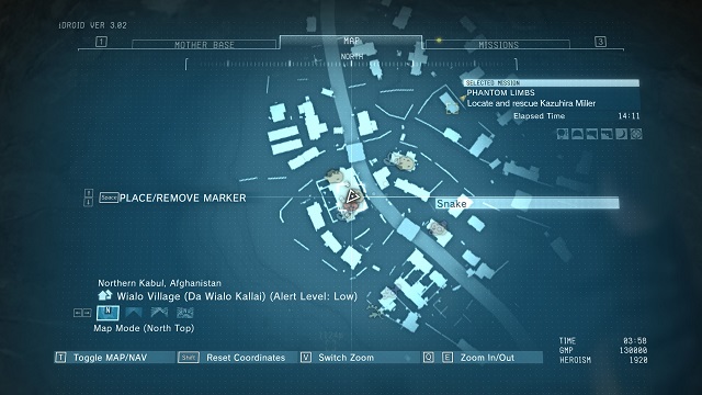 The location of the diamond - Rough Diamonds in Wialo Village (Afghanistan) - Rough Diamonds - Metal Gear Solid V: The Phantom Pain Game Guide & Walkthrough