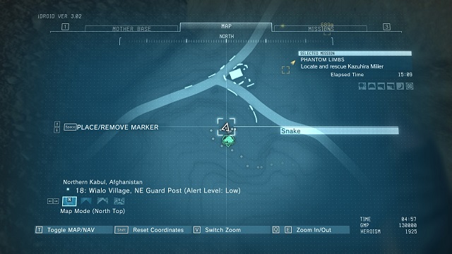 The location of the diamond - Rough Diamonds in Wialo Village (Afghanistan) - Rough Diamonds - Metal Gear Solid V: The Phantom Pain Game Guide & Walkthrough