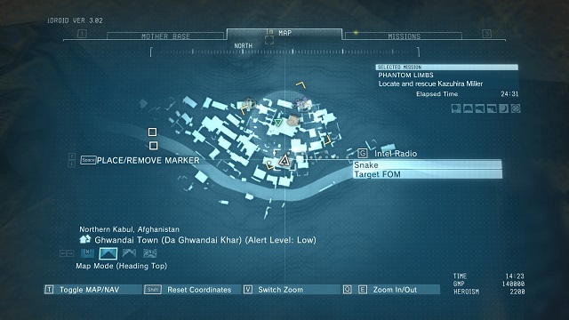 The location of the diamond - Rough Diamonds in Ghwandai Town (Afghanistan) - Rough Diamonds - Metal Gear Solid V: The Phantom Pain Game Guide & Walkthrough