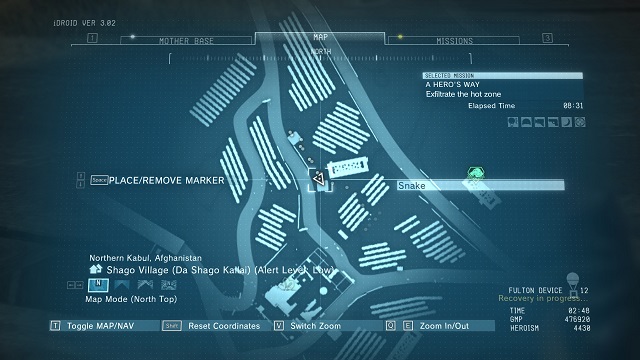 The location of the diamond - Rough Diamonds in Shago Village (Afghanistan) - Rough Diamonds - Metal Gear Solid V: The Phantom Pain Game Guide & Walkthrough