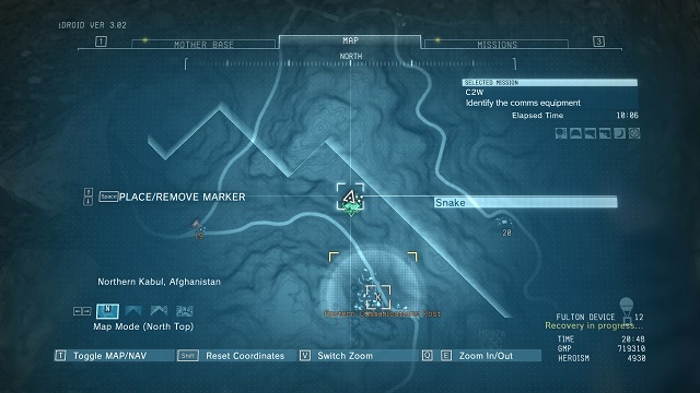 The location of the diamond - Rough Diamonds in Eastern Communications Post (Afghanistan) - Rough Diamonds - Metal Gear Solid V: The Phantom Pain Game Guide & Walkthrough