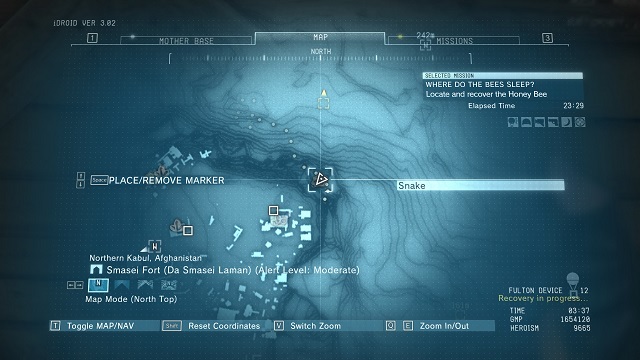 The location of the diamond - Rough Diamonds in Smasei Fort (Afghanistan) - Rough Diamonds - Metal Gear Solid V: The Phantom Pain Game Guide & Walkthrough