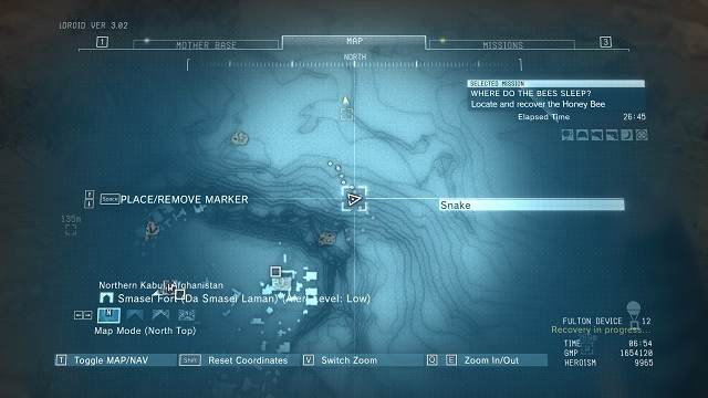 The location of the diamonds - Rough Diamonds in Smasei Fort (Afghanistan) - Rough Diamonds - Metal Gear Solid V: The Phantom Pain Game Guide & Walkthrough