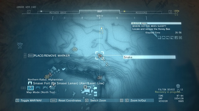 The location of the diamond - Rough Diamonds in Smasei Fort (Afghanistan) - Rough Diamonds - Metal Gear Solid V: The Phantom Pain Game Guide & Walkthrough