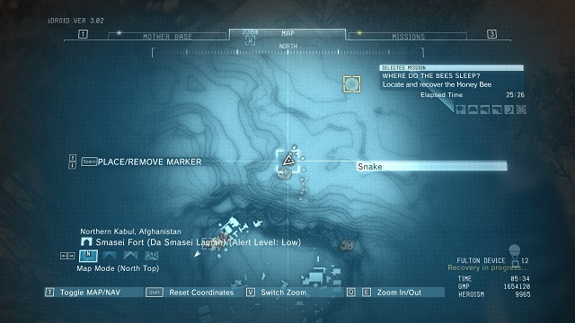 The location of the diamond - Rough Diamonds in Smasei Fort (Afghanistan) - Rough Diamonds - Metal Gear Solid V: The Phantom Pain Game Guide & Walkthrough