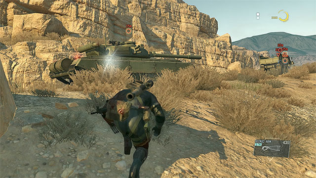 You can approach the tanks when the convoy stops. - Remaining Occupation Forces secondary mission objectives | Walkthrough - Mission 8 - Occupation Forces - Metal Gear Solid V: The Phantom Pain Game Guide & Walkthrough