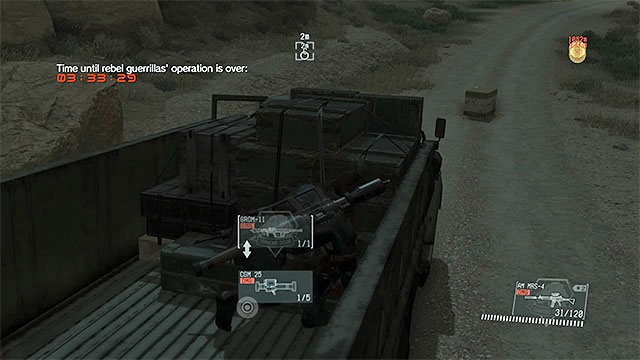 You can Fulton the truck or take the rocket launcher. - Remaining Backup, Back Down - secondary mission objectives | Walkthrough - Mission 9 - Backup, Back Down - Metal Gear Solid V: The Phantom Pain Game Guide & Walkthrough