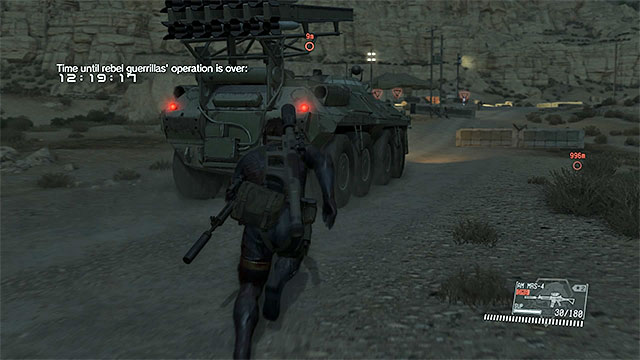 Approach the enemy machines to send them to Mother Base. - Remaining Backup, Back Down - secondary mission objectives | Walkthrough - Mission 9 - Backup, Back Down - Metal Gear Solid V: The Phantom Pain Game Guide & Walkthrough