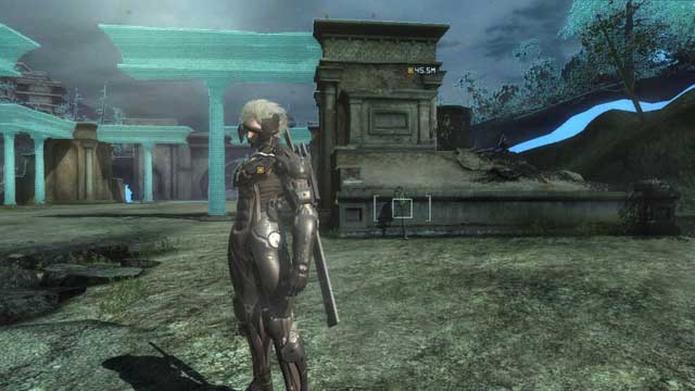 One of the few nearby rocket launchers. - R-01 Coup dEtat - The Main Campaign - walkthrough - Metal Gear Rising: Revengeance - Game Guide and Walkthrough