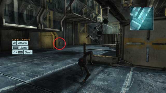 The tunnel with a Data Storage inside. - R-02 Research Facility - The Main Campaign - walkthrough - Metal Gear Rising: Revengeance - Game Guide and Walkthrough