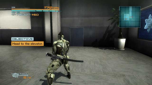 This wall looks suspicious, well... - Boss - Metal Gear Ray - DLC - Jetstream Sam - walkthrough - Metal Gear Rising: Revengeance - Game Guide and Walkthrough