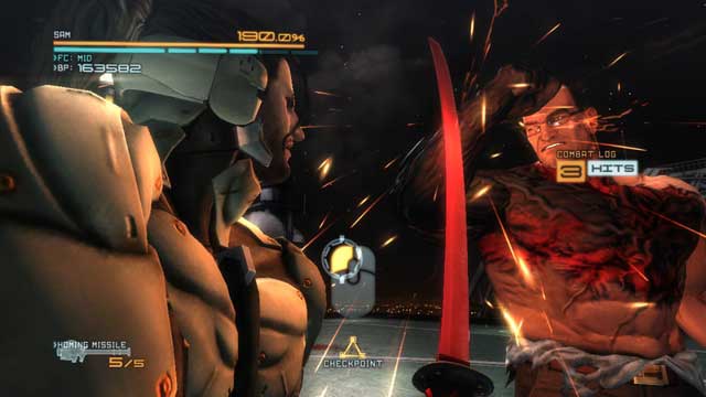 Metal Gear Solid: Rising Revengeance Walkthrough R-06: Badlands Showdown;  Boss Battle: Jetstream Sam