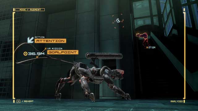 Wait for the Mastiff to retreat and then eliminate it. - VR Training - Denver - DLC - Blade Wolf - walkthrough - Metal Gear Rising: Revengeance - Game Guide and Walkthrough