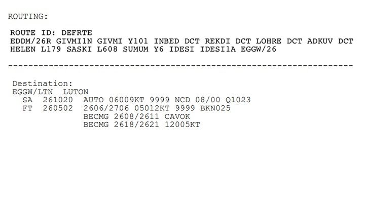 Our plan for the route between Munich Airport EDDM and Luton EGGW it consists of the navigational points exchanged between the SID procedure (GIVMI1N), and STAR (IDESI1A) - Microsoft Flight Simulator: How to program MCDU on-board computer? - Passenger aircraft - Microsoft Flight Simulator 2020 Guide