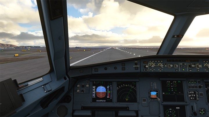 Make sure you dont go off the runway while youre taking off - Microsoft Flight Simulator: Taxiing and take-off of a passenger aircraft - Example flight - Microsoft Flight Simulator 2020 Guide