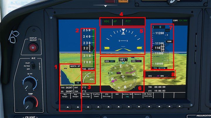 1 - GPS map - Microsoft Flight Simulator: Glass cockpit - Advanced Flying - Microsoft Flight Simulator 2020 Guide