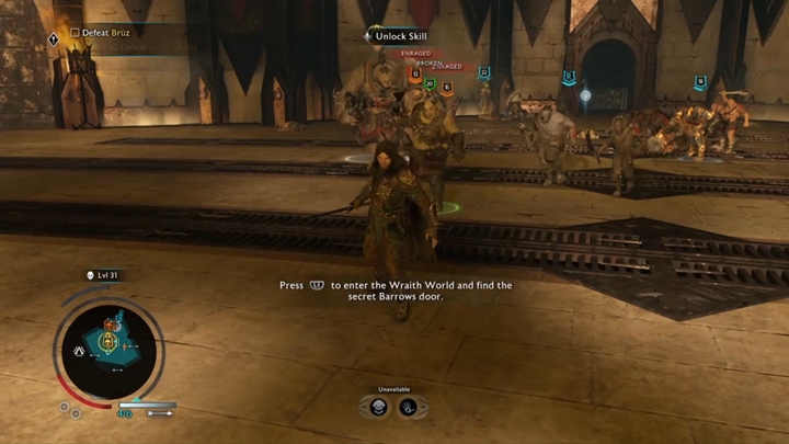 You will be fighting Bruz and his Captains. - Shadow of War: Damaged - Walkthrough - Act 2 - Rise to Power - Middle-earth: Shadow of War Game Guide