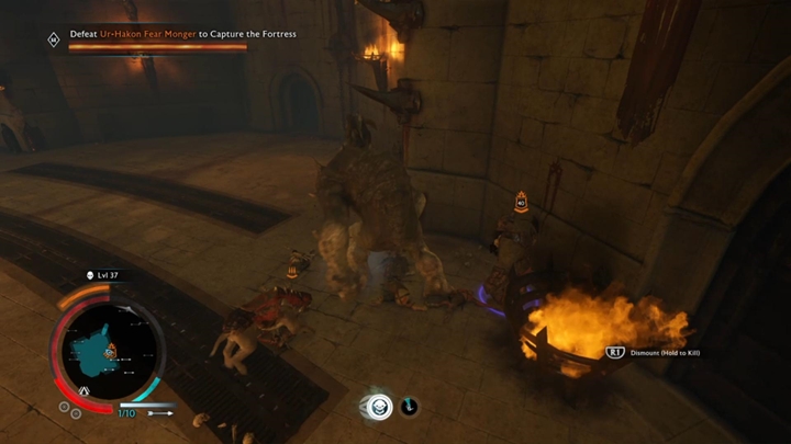 The overlord is powerful - to make forces equal, it is better to summon a graug. - Shadow of War: Gorgoroth Conquest - Walkthrough - Act 2 - Rise to Power - Middle-earth: Shadow of War Game Guide