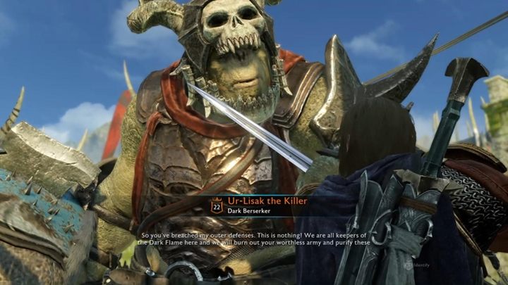 Eventually, you will meet stronger types of orcs. This picture shows a proud orc captain who specialized himself to be a berserker. - Shadow of War: Enemy types - Enemies - Middle-earth: Shadow of War Game Guide