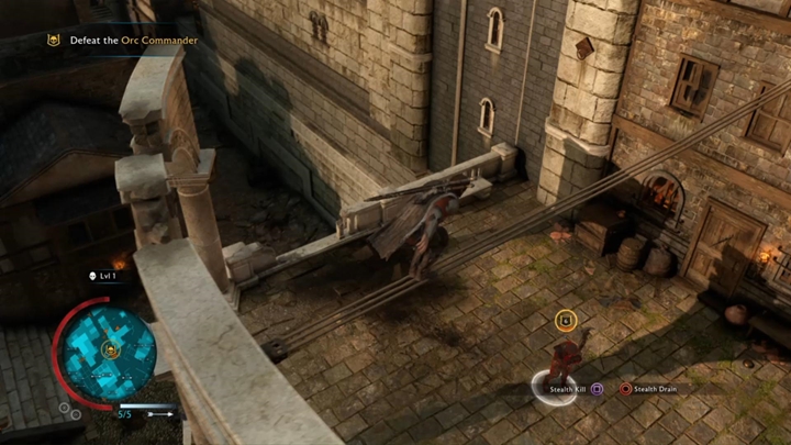 Attack the enemy from above to use his weakness. - Shadow of War: Fellowship - Walkthrough - Act 1 - The Siege of Minas Ithil - Middle-earth: Shadow of War Game Guide