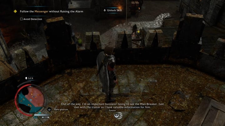 Try to stick to the west part of the fortress. - Shadow of War: Traitors Gate - Walkthrough - Act 1 - The Siege of Minas Ithil - Middle-earth: Shadow of War Game Guide