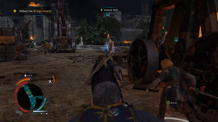 Run with Castamir to the city. - Shadow of War: Before Dawn - Walkthrough - Act 1 - The Siege of Minas Ithil - Middle-earth: Shadow of War Game Guide