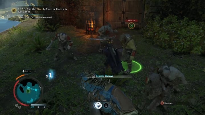 Reach the first tower and fight with the orcs. - Shadow of War: Three Towers - Walkthrough - Act 2 - Rise to Power - Middle-earth: Shadow of War Game Guide