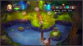 Once you're one with that, empty the chest on the right for a Ring of Life [1] and get to the other side [2] - Irollan - p. 4 - Walkthrough - Might & Magic: Clash of Heroes - Game Guide and Walkthrough