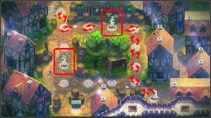 After defeating them, Godric will automatically run to the left - Holy Griffin Empire - p. 1 - Walkthrough - Might & Magic: Clash of Heroes - Game Guide and Walkthrough