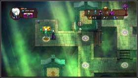 You can spend them on Ghosts at the unit dwelling found in the lower right corner of the location [1] - Heresh - p. 1 - Walkthrough - Might & Magic: Clash of Heroes - Game Guide and Walkthrough