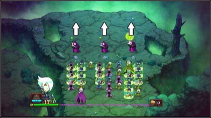 In order to do that, you have to push the enemies into the abyss - Heresh - p. 2 - Walkthrough - Might & Magic: Clash of Heroes - Game Guide and Walkthrough