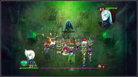 After casting the spell, Ludmilla will return to the middle and envelop in a cocoon [1] - Heresh - p. 2 - Walkthrough - Might & Magic: Clash of Heroes - Game Guide and Walkthrough