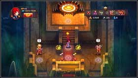 Once you're on the other side, attack the mages standing below (LVL 6) [1] and afterwards attack the pair of demons (LVL 6) [2] - Sheogh - p. 3 - Walkthrough - Might & Magic: Clash of Heroes - Game Guide and Walkthrough