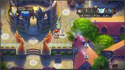 Sir Gerhardt (LVL 8) can be found beside the arena [M2 - Holy Griffin Empire - Side missions - Might & Magic: Clash of Heroes - Game Guide and Walkthrough