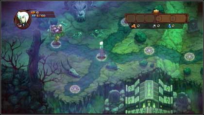 The first optional enemy is the Zombie squad (LVL 1) standing west of the place where you begin the game [M3 - Heresh - Side missions - Might & Magic: Clash of Heroes - Game Guide and Walkthrough