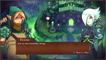 Farnir (LVL 5) is standing to the left of the ancient ruins [M3 - Heresh - Side missions - Might & Magic: Clash of Heroes - Game Guide and Walkthrough