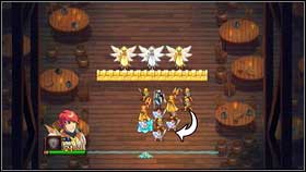 Move the white Swordsmen on the right to behind the Priestess on the left [1] - Holy Griffin Empire - Battle puzzles - Might & Magic: Clash of Heroes - Game Guide and Walkthrough