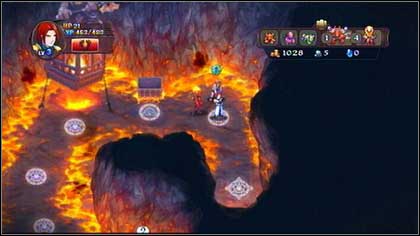 You will find him right beside the entrance to the cave [M4 - Sheogh - Battle puzzles - Might & Magic: Clash of Heroes - Game Guide and Walkthrough