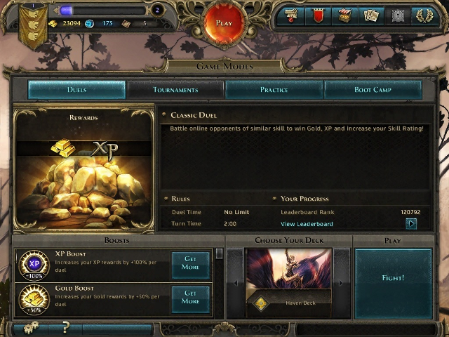 There are 4 game modes - Game Modes - Gameplay - Might & Magic: Duel of Champions - Game Guide and Walkthrough