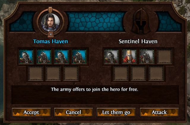 Very often, a neutral army that wants to join you becomes a great empowerment. - Unit recruitment | Cities - Cities - Might & Magic: Heroes VII Game Guide & Walkthrough
