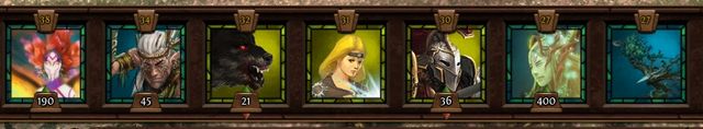 At the bottom theres a bar with troops icons - Battle | Interface - Interface - Might & Magic: Heroes VII Game Guide & Walkthrough