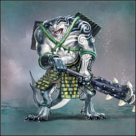 Those shark-like creatures are the very core of Sanctuarys army, especially at the beginning - Shark Guard / Wanizame - Units - Might & Magic: Heroes VI Game Guide