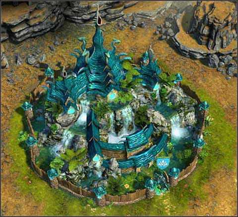 Sanctuary even dessert changes into a lovely place - City development | Sanctuary - Cities - Might & Magic: Heroes VI Game Guide