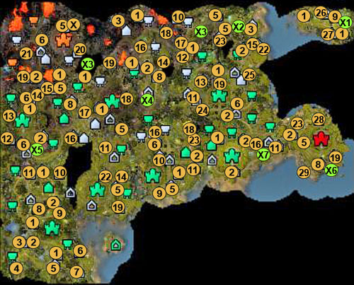 1 - stone of enlightment (gives 2500 XP - 4th mission - Death-in-Life and Life-in-Death - Maps - Campaign - Might & Magic: Heroes VI Game Guide