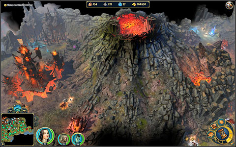 The volcano - demon should be somewhere here - 4th mission - Death-in-Life and Life-in-Death - Campaign - Might & Magic: Heroes VI Game Guide